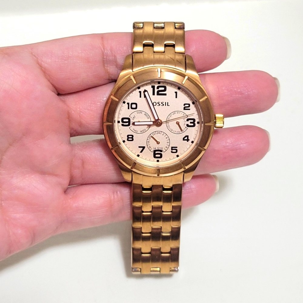 Bronze Gold stainless steel - women’s fossil watch
